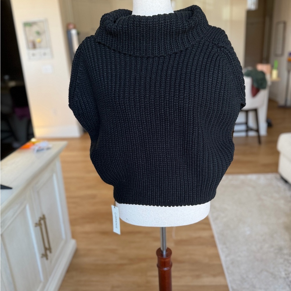 Commense Cozy Black Turtleneck Sweater